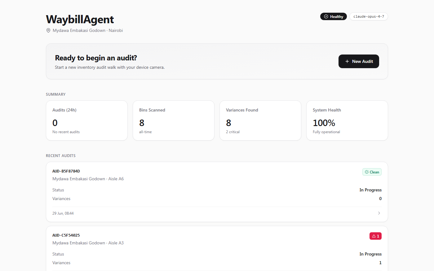 WaybillAgent — live site preview